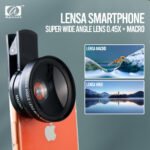Lensa Super Wide Angle Lens 0.45X + Macro Smartphone