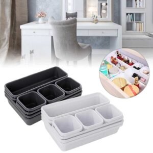 Kotak Pembatas Organizer Laci Drawer Divider Box Plastik 8 PCS