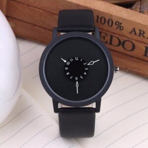 Jam Tangan Kulit Elegan Dial Unik