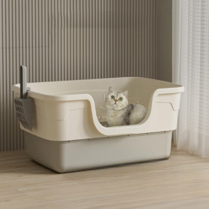 Cat Litter Box High Side Detachable Bak Pasir Kucing