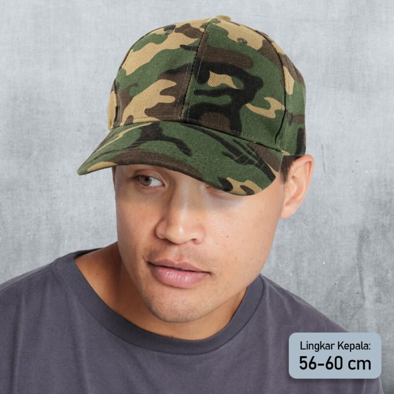 Topi Baseball Cap Army Camouflage