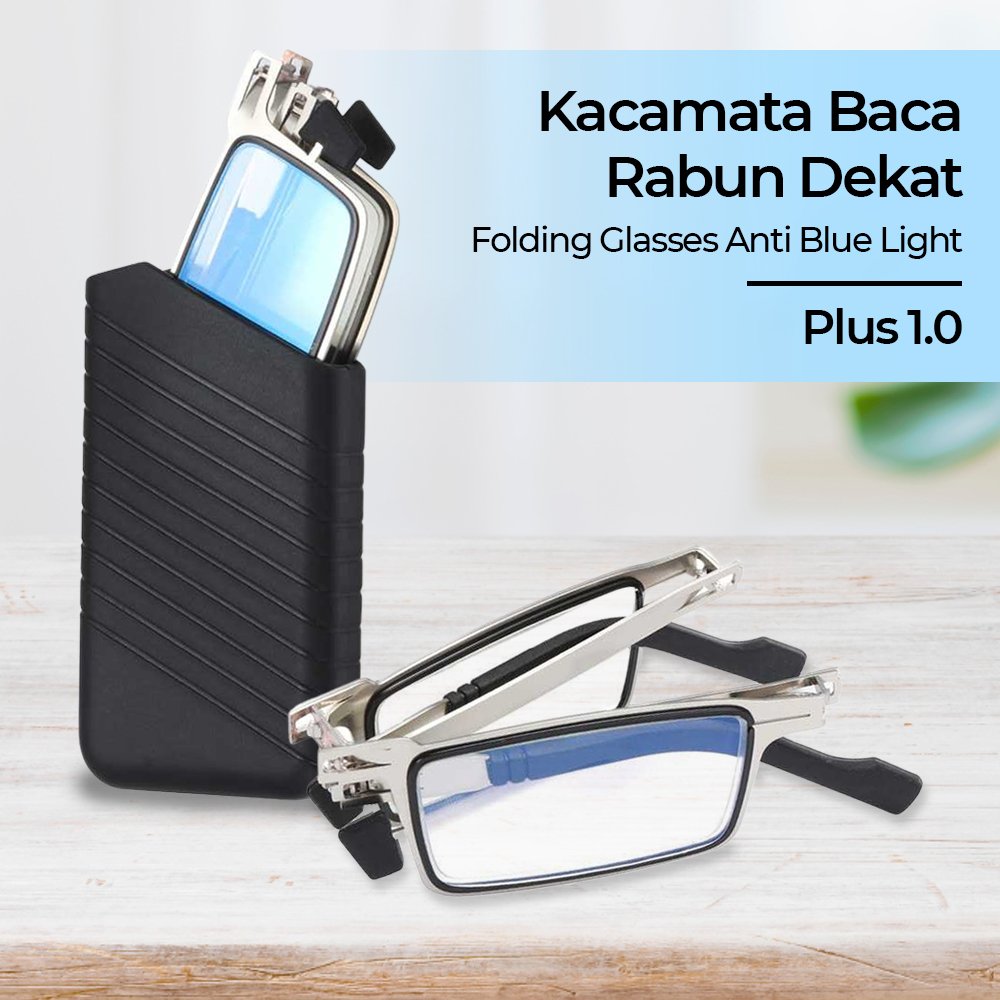 Kacamata Baca Rabun Dekat Glasses Anti Blue Light Lensa Plus