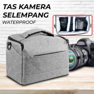 Tas Kamera Selempang DSLR Waterproof Nilon