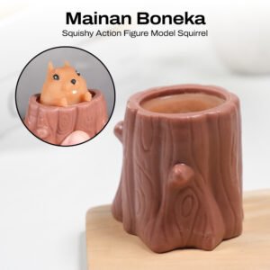 Mainan Boneka Squishy Action Figure Model Squirrel