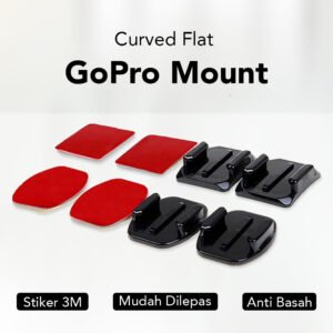 Sticker 3M Curved Flat Mount 8 PCS for GoPro and Xiaomi Yi