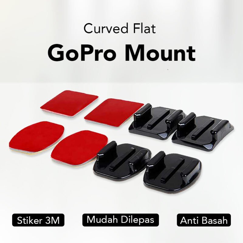 Sticker 3M Curved Flat Mount 8 PCS for GoPro and Xiaomi Yi