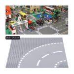 Base Plate Jalan Raya LEGO Building Blocks Road 25.6x25.6cm T Road