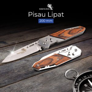 Doom Blade Pisau Saku Lipat Berburu Survival Knife EDC 200mm