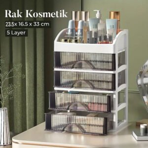 Rak Kosmetik Kotak Make Up Storage Box Organizer 5 Layer