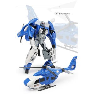 Mainan Action Figure Helikopter Transformer Deformation Robot