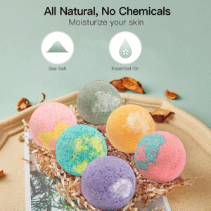 Foot Bath Bombs Sea Salt Essential Oil 30g 10 PCS