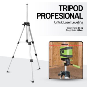 Tripod Profesional 5/8 Inch untuk Laser Leveling