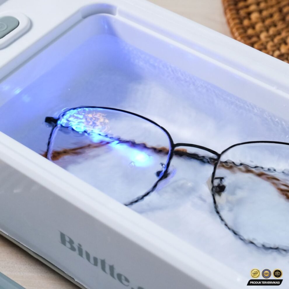 Biutte.co Pembersih Kacamata Perhiasan Ultrasonic with Blue Light - [MRH1] - Image 3