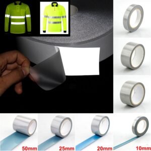 Reflective Sticker Jaket Pakaian Heat Press 50mmx1M
