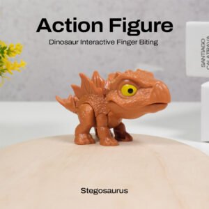 Mainan Action Figure Dinosaur Interactive Finger Biting Stegosaurus