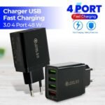 Charger USB Fast Charging QC 3.0 4 Port 48 W
