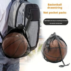 Tas Serut Penyimpanan Bola Basket Olahraga Drawstring Bag Mesh