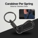 Ourpgone Carabiner Per Spring Carabiner Keychain Stainless Steel