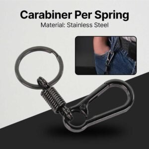 Ourpgone Carabiner Per Spring Carabiner Keychain Stainless Steel