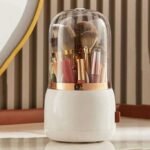 Life Tempat Kuas Make Up Brush Storage Rotating Bucket Dustproof