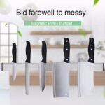 Rak Pisau Magnetik Serbaguna Stainless Steel 30cm