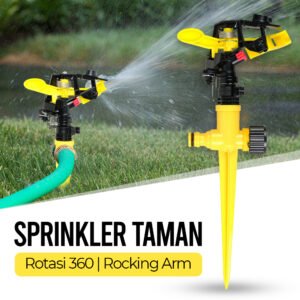 Alat Penyiram Tanaman Otomatis Taman Rotasi 360 Sprinkler