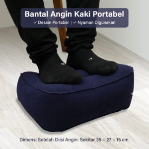 Bantal Angin Kaki Portabel Inflatable Relaxing Feet Pillow