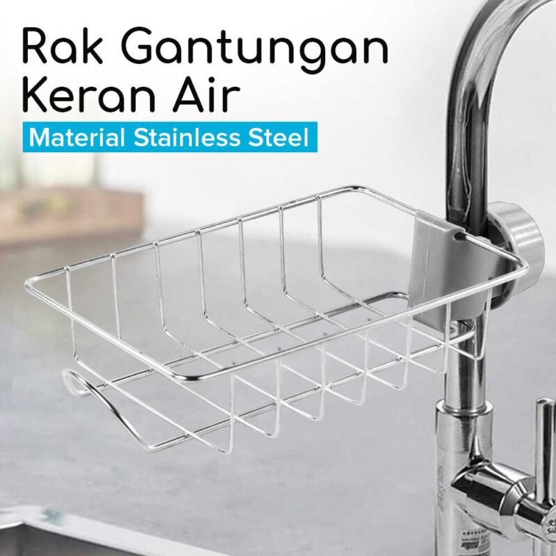 Stouge Rak Gantungan Keran Air Wastafel Dapur Organizer