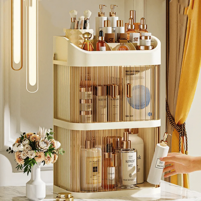 Rak Kosmetik Kotak Make Up Storage Box Organizer 3 Layer