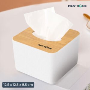 Kotak Tisu Kayu Multifungsi Wooden Tissue Box 12.5x12.5x8.5cm