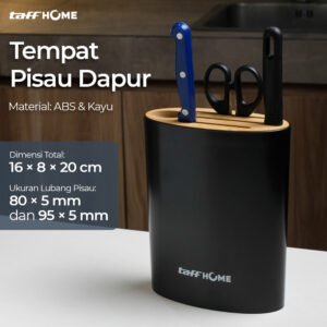 TaffHOME Tempat Pisau Dapur Multifungsi Oval Shape Knife Holder