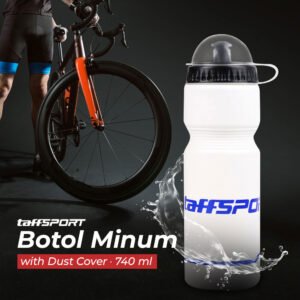 Botol Minum Sepeda Olahraga Plastik with Dust Cover 740ml