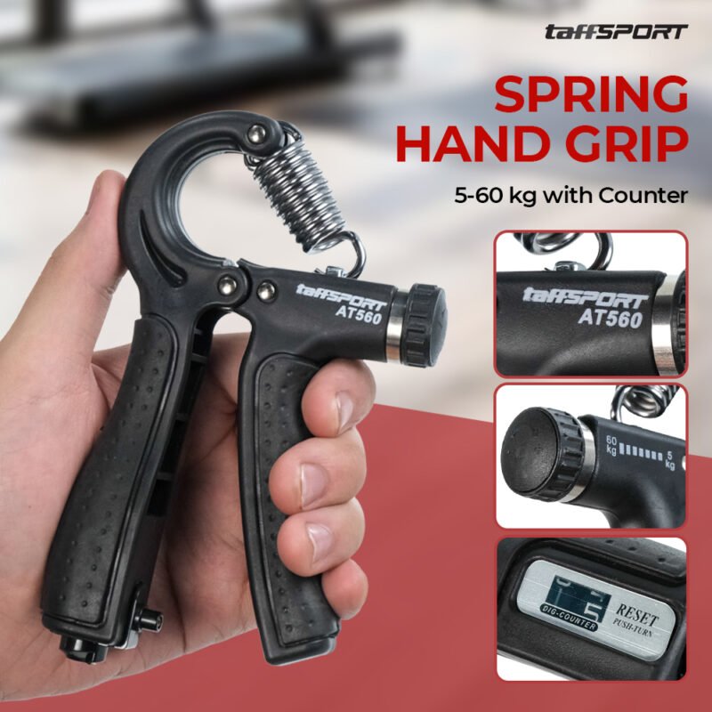 Spring Hand Grip Finger Power Exercise 5-60kg with Counter