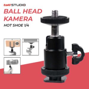 Ball Head Kamera Hot Shoe 1/4 Inch Universal