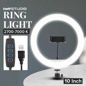 Lampu Ring Light LED 3in1 Color Phone Holder 25.4cm 10W