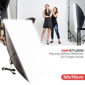 Payung Softbox Reflektor 50x70cm E27 Single Socket
