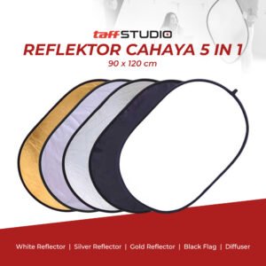 Reflektor Cahaya Fotografi Studio 5in1 Diffuser 90x120cm