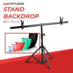 Bracket Stand Backdrop Foto Studio T-Shape with 2 Clip