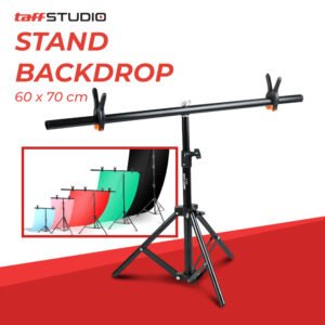 Bracket Stand Backdrop Foto Studio T-Shape with 2 Clip