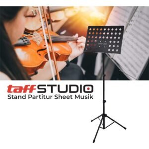 TaffSTUDIO Stand Partitur Musik Portable Folding Music Sheet Orchestra