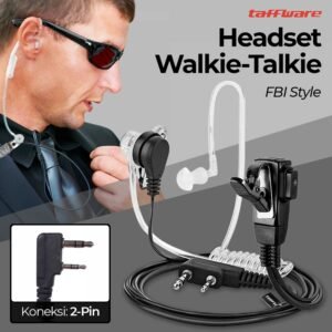 Taffware Headset Earphone FBI Style Air Duct untuk Walkie Talkie