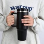 Botol Minum Tumbler Air Panas Dingin Straw Flask BPA Free 1.2L