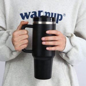 Botol Minum Tumbler Air Panas Dingin Straw Flask BPA Free 1.2L