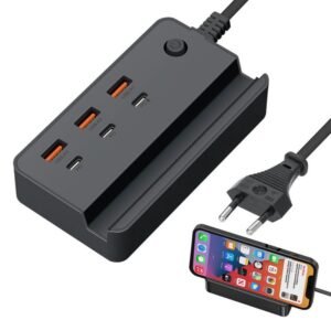 Travel Adaptor Fast Charging Station 6 Port USB Type C