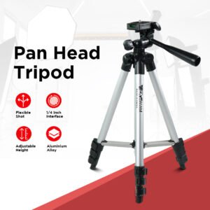 Tripod Kamera Telescopic 4 Section Pan Head 1M