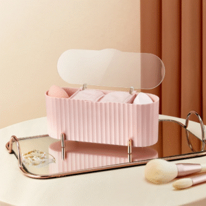 Tempat Kapas Multifungsi Acrylic Make Up Storage