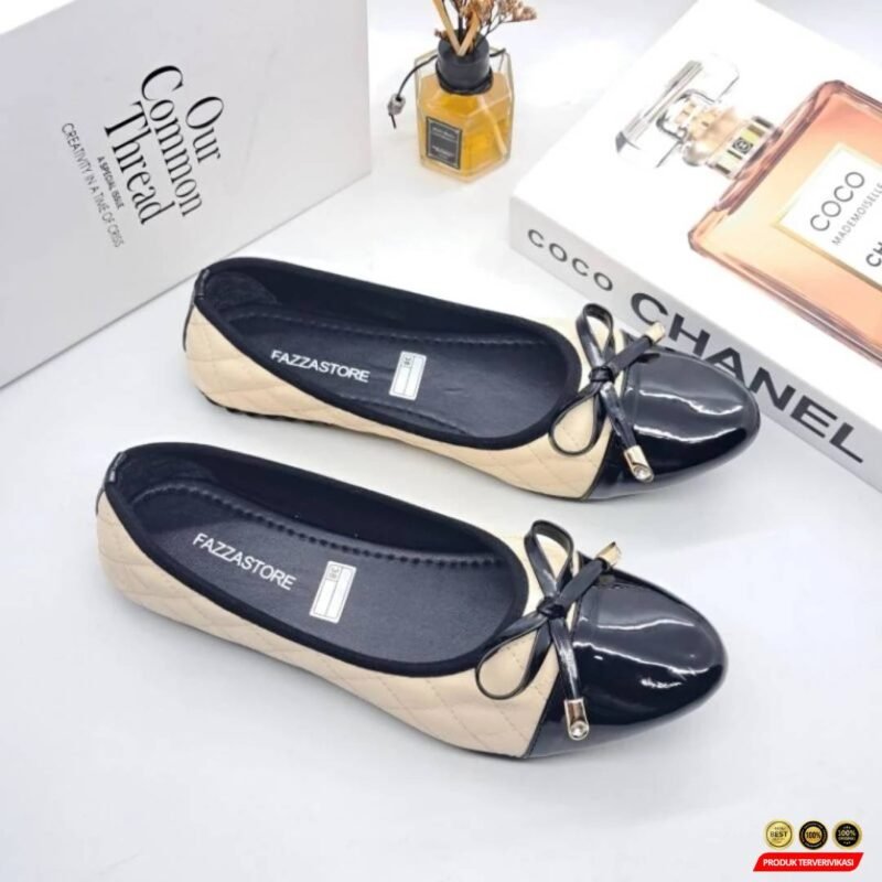 Sepatu Flatshoes Wanita Karet