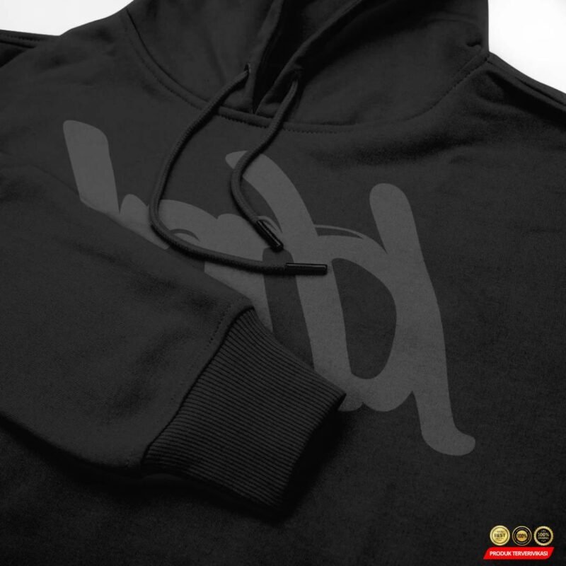 Hoodie Pria Hitam Fleece