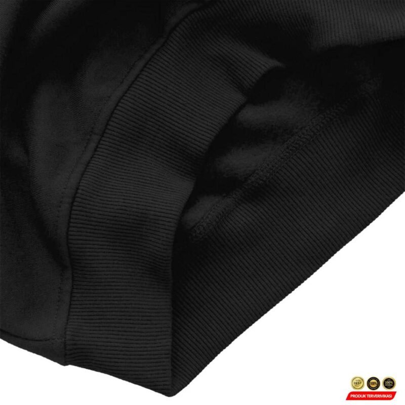 Hoodie Pria Hitam Fleece