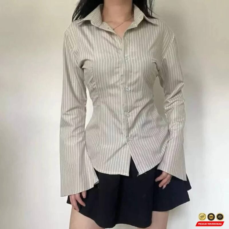 Kemeja Stripe Shirt Kemeja
